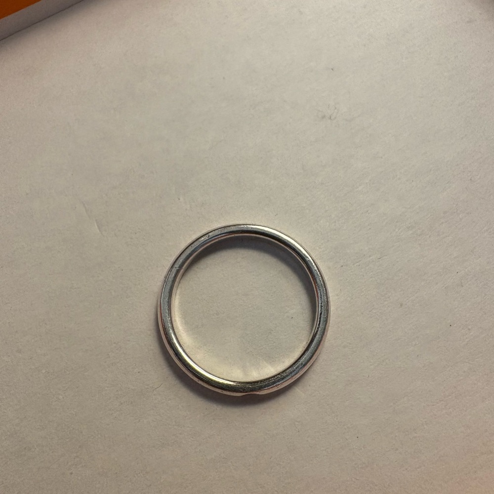 Tiffany & Co. Silver Elsa Peretti Diamond Ring, size 8 - Picture 4 of 4
